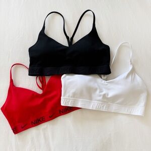 Set of 3 Nike Indy Sports Bras (Size Small)